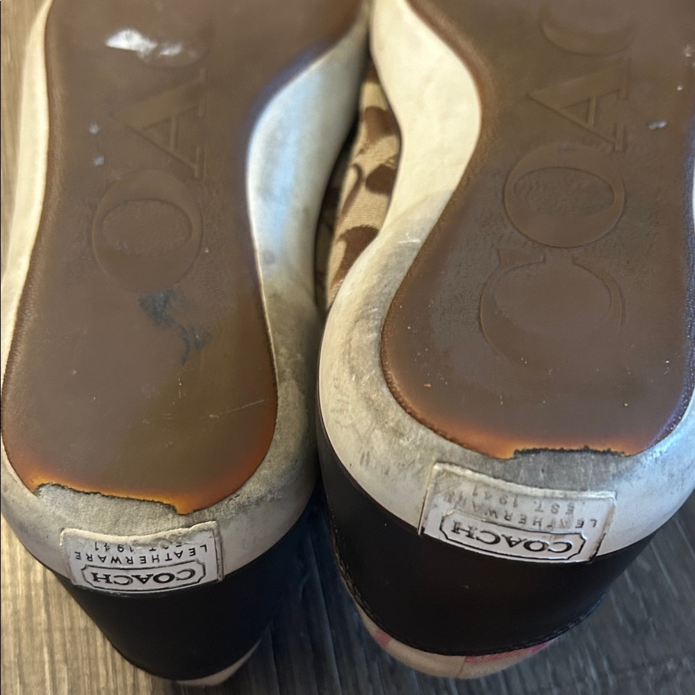 Coach Signature canvas sneakers size 9/10 Laces not included - Picture 6 of 7
